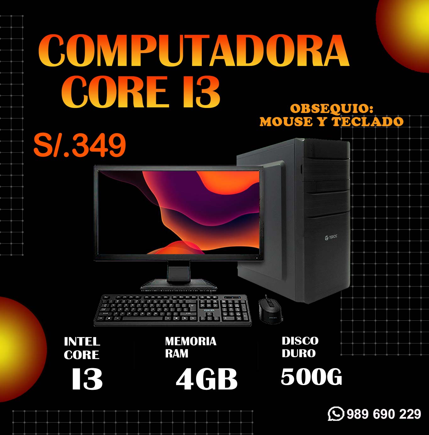 venta de computadoras core i3